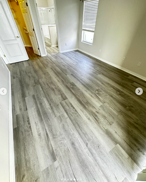 White pine style LVP flooring
